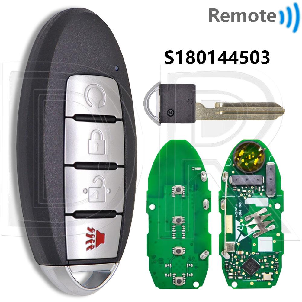Great 4A Chip 433MHz KR5TXN1 S180144500/502/503/801 With LED Car Remote Key For Nissan Rogue Kicks S Sport Altima Sylphy Versa