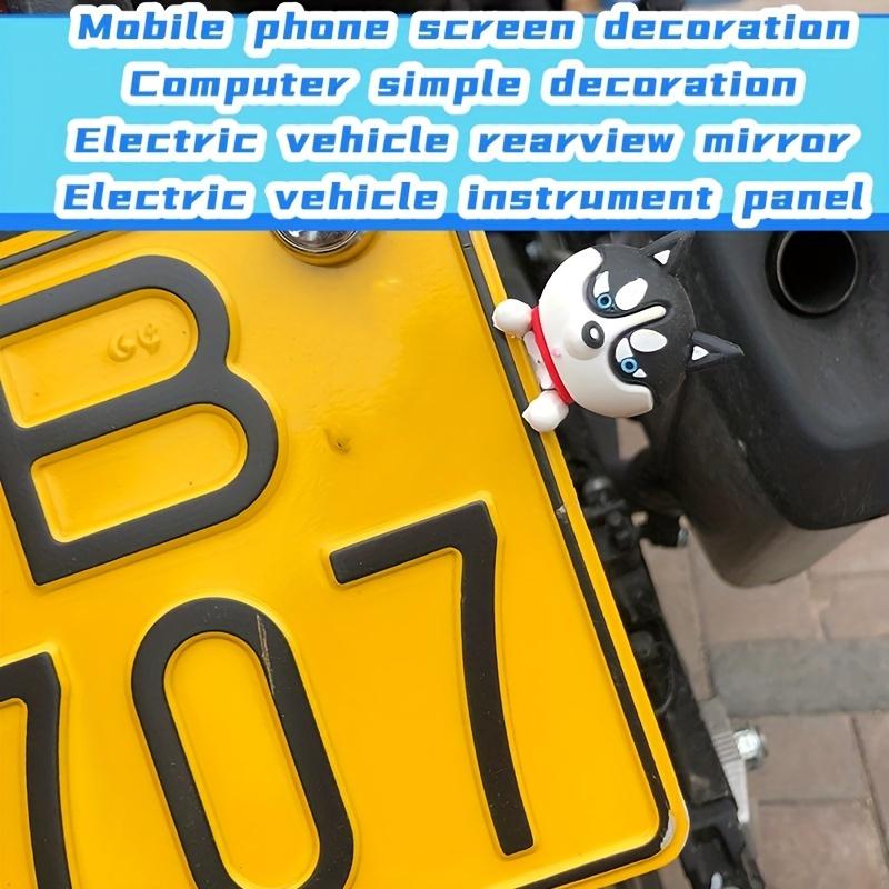 Motorrad-Dekorationspuppen Auto-Armaturenbrett-Dekorationsaufkleber, Kennzeichenverzierungen, Motorrad Auto-Batterie Autoaufkleber