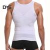 Muži Shapewear Vesta Kompresní Zeštíhlení Břicha Bez rukávů Elastické Měkké pohlcování potu Prodyšné Jednobarevné Pánské tílko do tělocvičny
