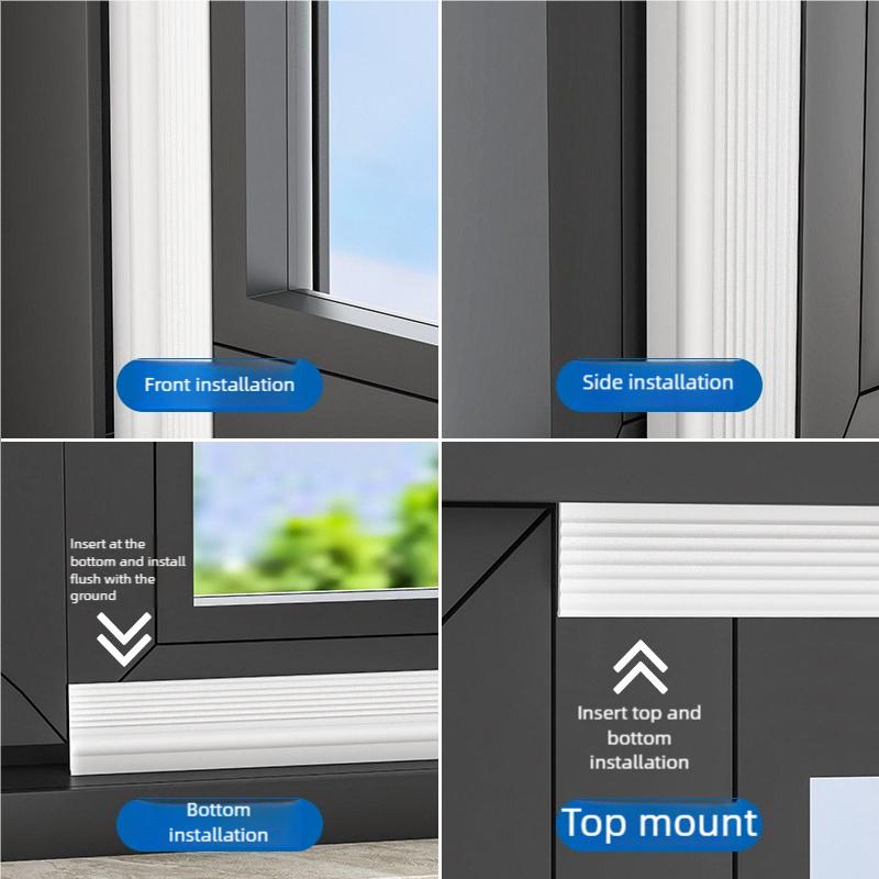 TPE Self Adhesive Window Seal Strip Self Triple Sound Insulation Windproof Anti-Cold Door Under Flexible Weatherstrip Tape