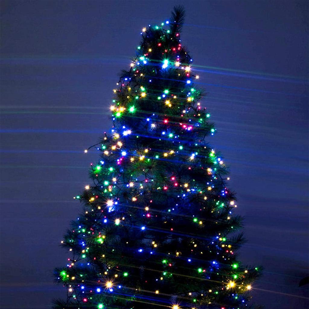 Guirlande lumineuse LED d'extérieur 10 m, 20 m, 30 m, 50 m, 100 m, guirlande lumineuse de Noël étanche 24 V, 8 modes pour jardin, mariage, fête de Noël, décoration