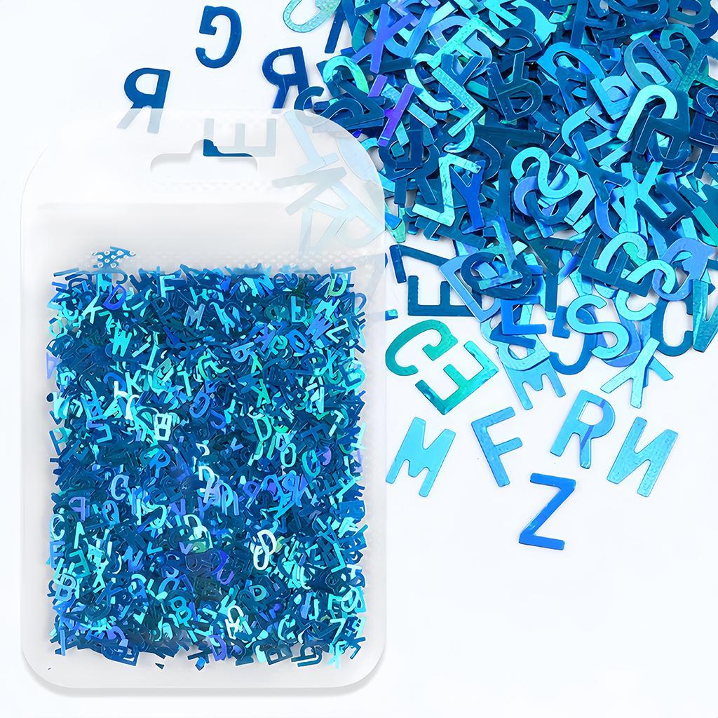 Holographic Glitter Laser Letters Flakes Resin Sequins Fillers Epoxy Resin Filling Crafts Nail Glitter Jewelry Making Supplies
