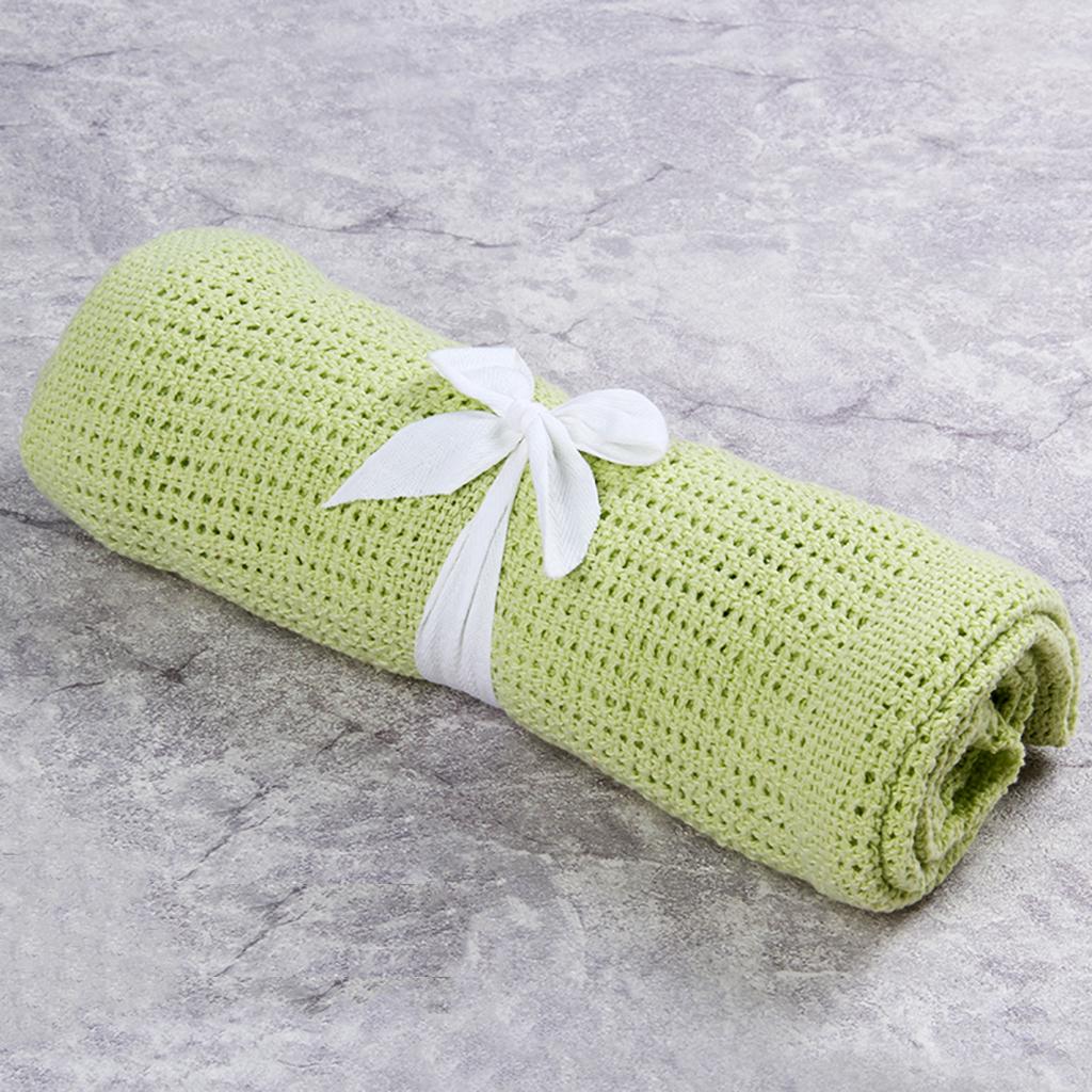 Buy Cotton Baby Cellular Blanket Pram Cot Bed Moses Basket Crib White