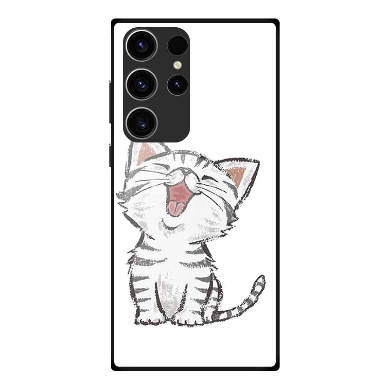 Phone Case For Samsung S23 Ultra Back Cover Case Tempered Glass Soft Funda For Samsung Galaxy S23 Plus Case S 23 + Ultra Coque