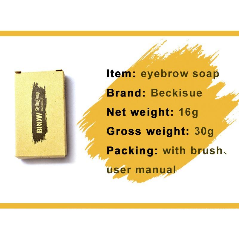 Beckisue Eyebrow Styling Soap Wild Eyebrow Cream Colourless Long Lasting Natural Eyebrow Soap