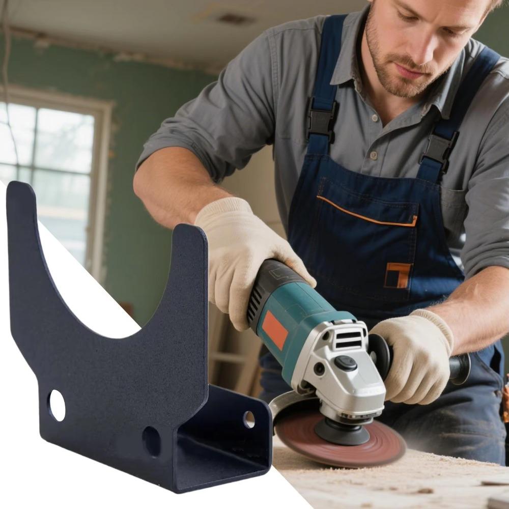 Easy Installation Wall Mount Storage Rack Space-Saving Design Sleek Tool Rack for Polishing Tools