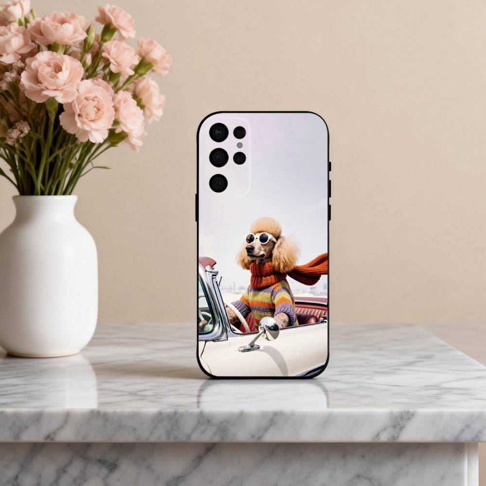 F-Funny A-Animal D-Dog-G Phone Case For Samsung S25,24,23,22,30,21,10,9,Ultra,Plus,Lite,FE,4,5 G Soft Black Case