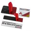 Cxjvah1 Metal 3D Car Fender Side Sticker Trunk Badge for Ralliart Logo ASX Pajero Outlander Lancer L200 Eclipse
