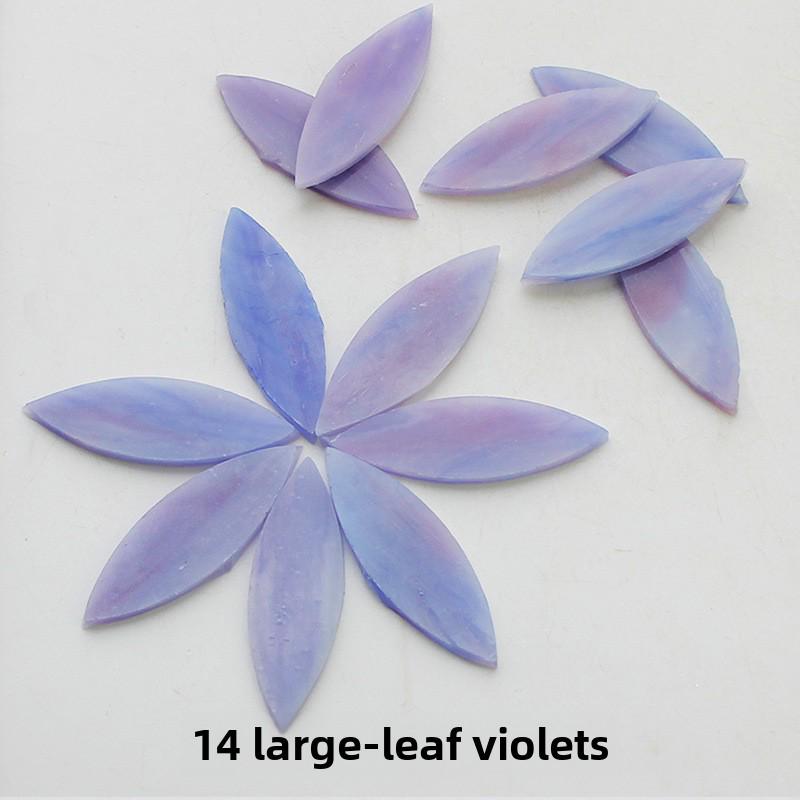 Piezas de Mosaico de Vidrio Mica de Hoja de Color Mezclado para Decoración de Candelabros DIY