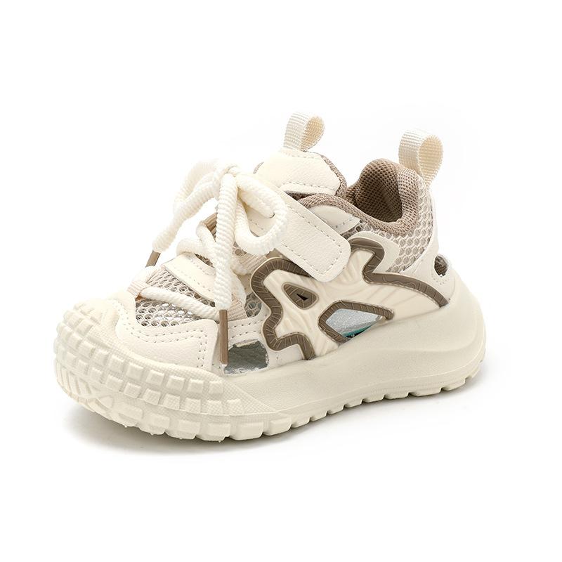 Kids Sports Sandals Hollowed-out Boys Girls Running Shoes Non-slip Soft Sole 2025 Summer New Children Sneakers Hollowed-out