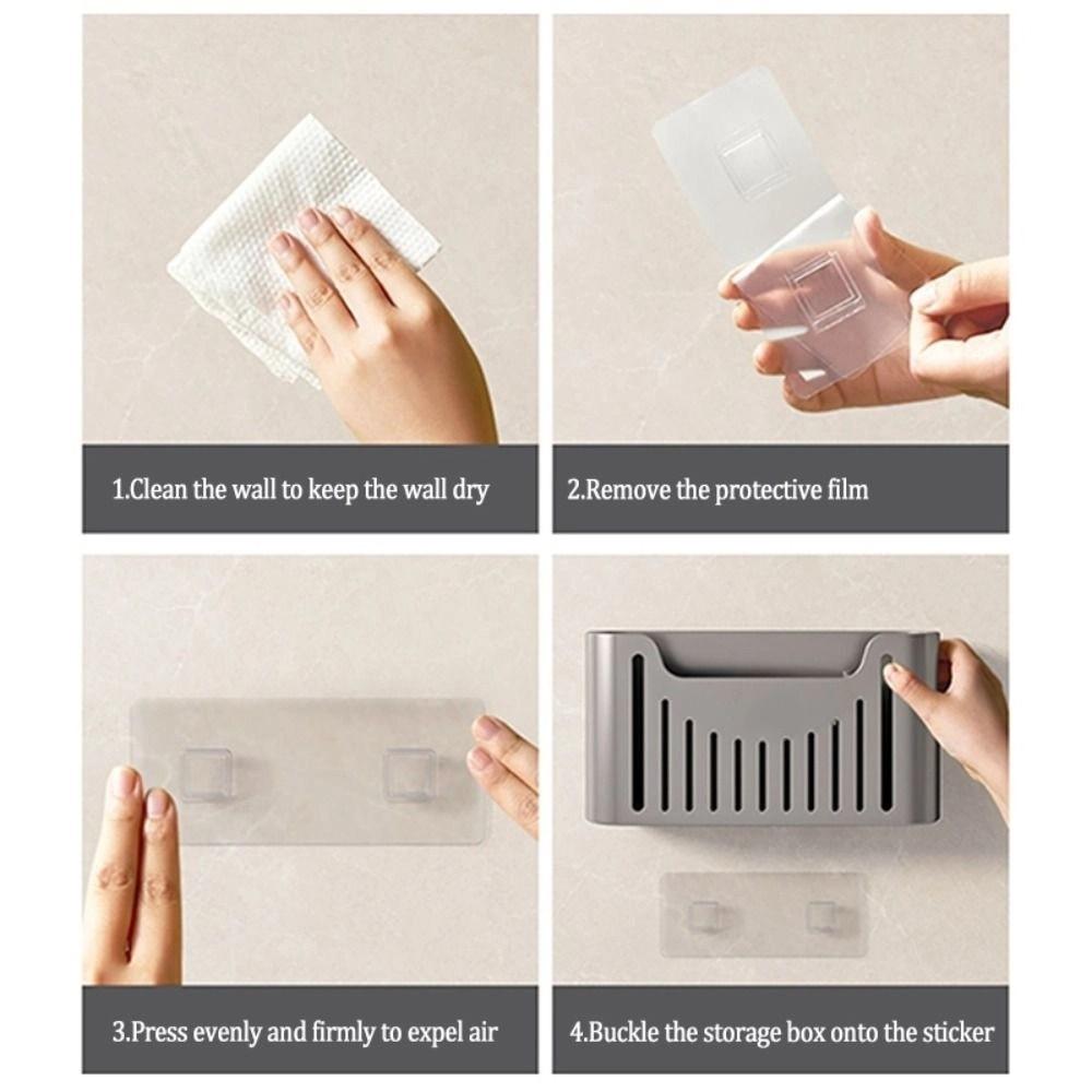 Large Capacity Kitchen Utensil Rack Punch Free Trash Bag Extraction Box  for Home
