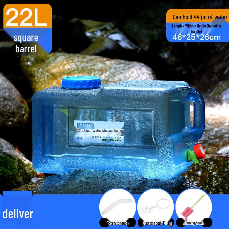 Portable Outdoor Water Storage Container with Faucet