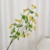 Artificial Flower Branch Realistic Stem And Green Fake Flower with Leaves for Floral