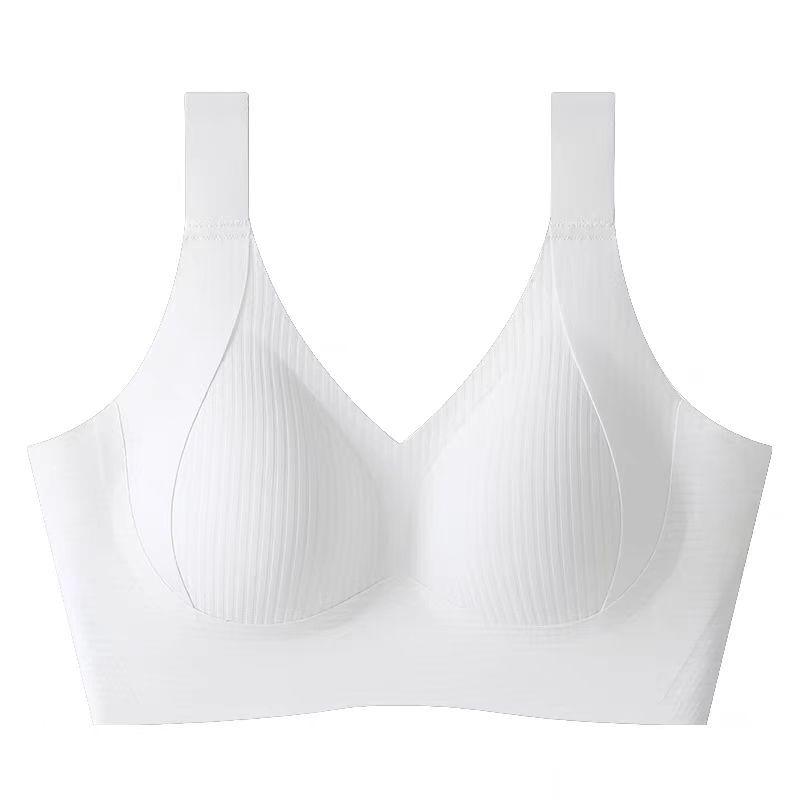 1PCS Women's Large Size Seamless Bras Full Cup Wireless Soft Sleepwear Female Solid Color Brassiere Push Up Sexy Lingerie