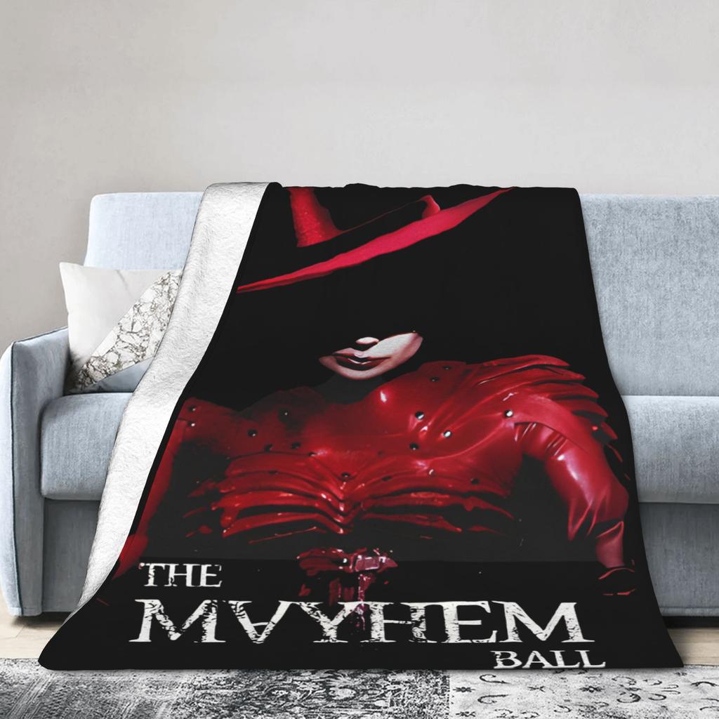 Lady Gaga The Mayhem Ball Tour 2025 Blanket Multi-size Soft Fuzzy Plush Throw Blankets for Couch Sofa and Bed