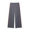 Fashion Style 2024 Autumn New Women's Clothing Pinstripe Mid Waist Wide Leg Stretch Casual Trousers 4661522