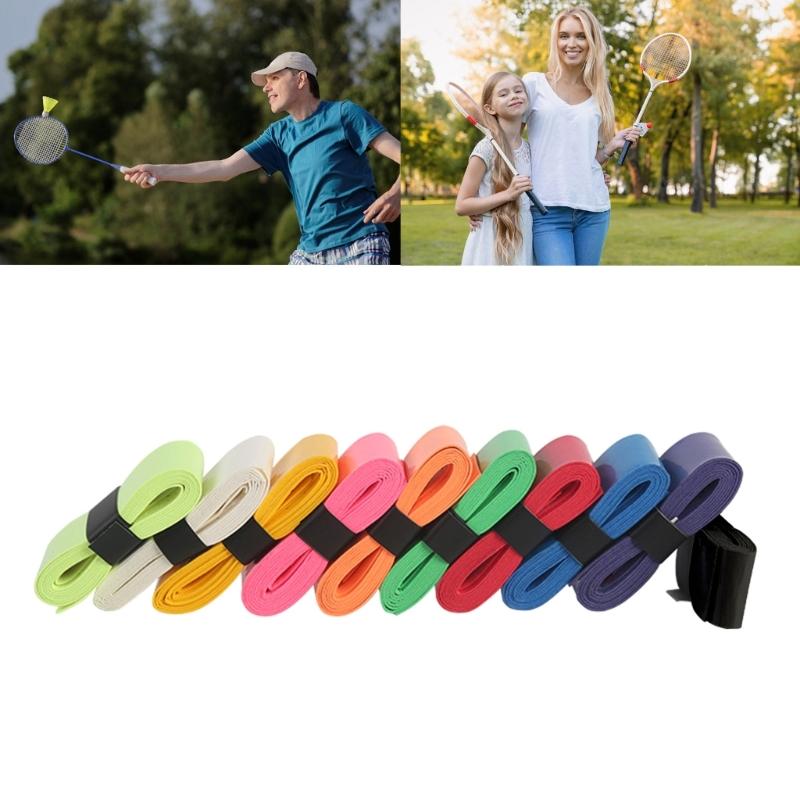10 Pcs Tennis Grip Head Overgrip Anti Slip Tennis Racket Grips Anti-Skid Sweat Tape for Tennis, Squash and Badminton