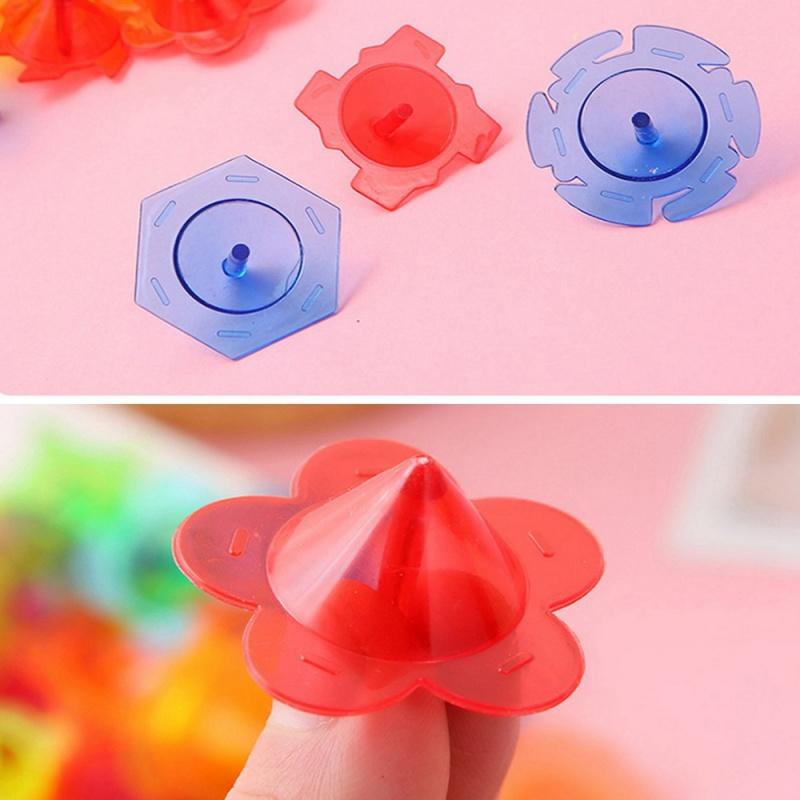 50Pcs Colorful Transparent Mini Gyro Toy Suitable Kids Party Birthday Gift Pinata Filler Classroom Kindergarten Prize Gift Pack