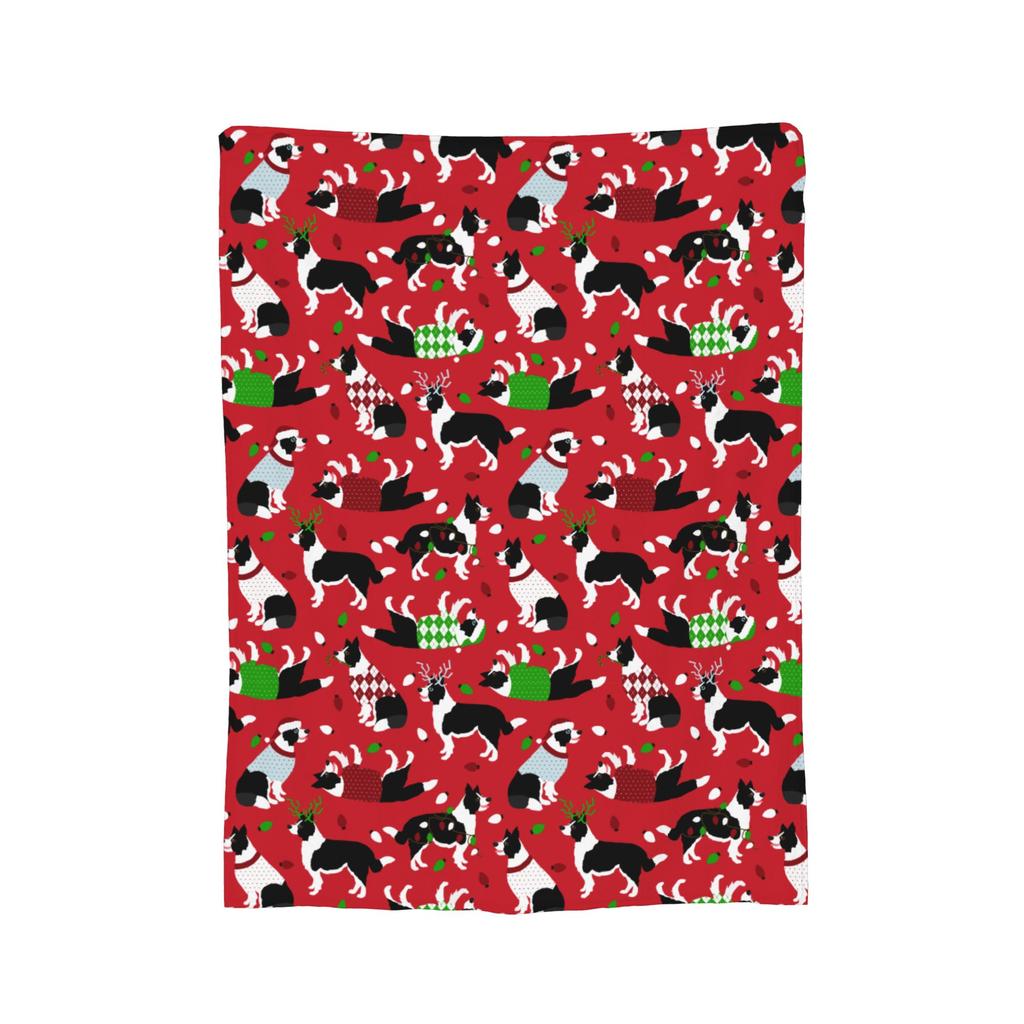 Christmas Cats Blankets Fleece  Winter  Multi-function Lightweight Throw Blankets for Bedding Car Rug Piece