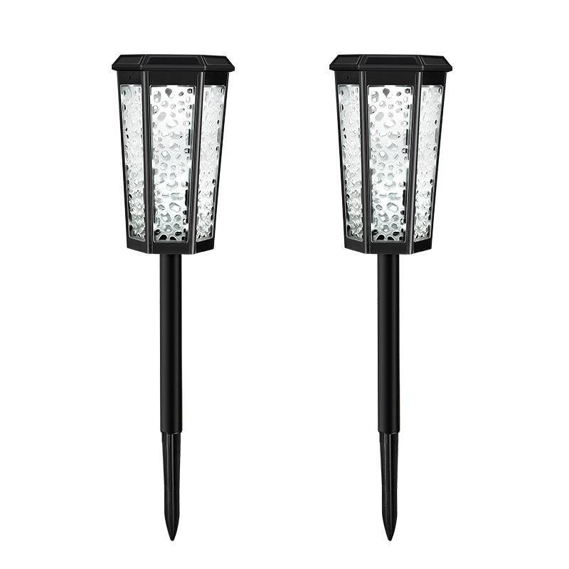 1/2/4pcs New Solar Energy Hollow Projection Lawn Lamp Courtyard Waterproof LED Landscape Lamp Outdoor Garden Floor Insertion Lamp Holiday Lighting