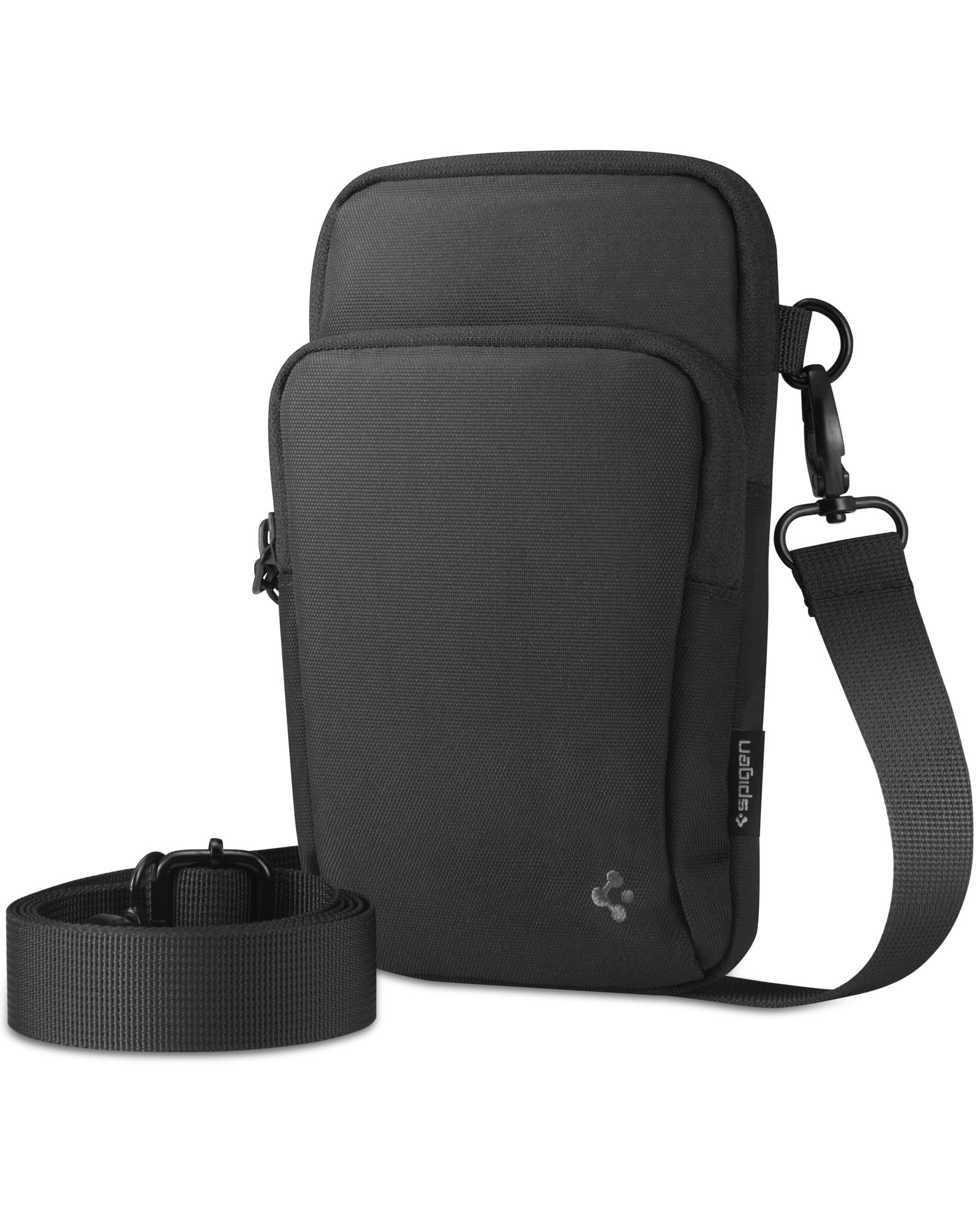

Spigen Klasden KD400 Shoulder Bag for Perfect for Everyday Outdoor and Black Smartphones, Use, Activities, Travel, (AFA07132) чёрный