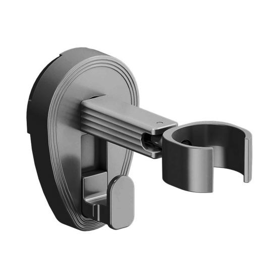 Hair Dryer Holder with Suction Cup Strong Load-bearing Easy To Install Punch-Free Wall Mount 360-Degree Rotating Hair Dryer Rack
