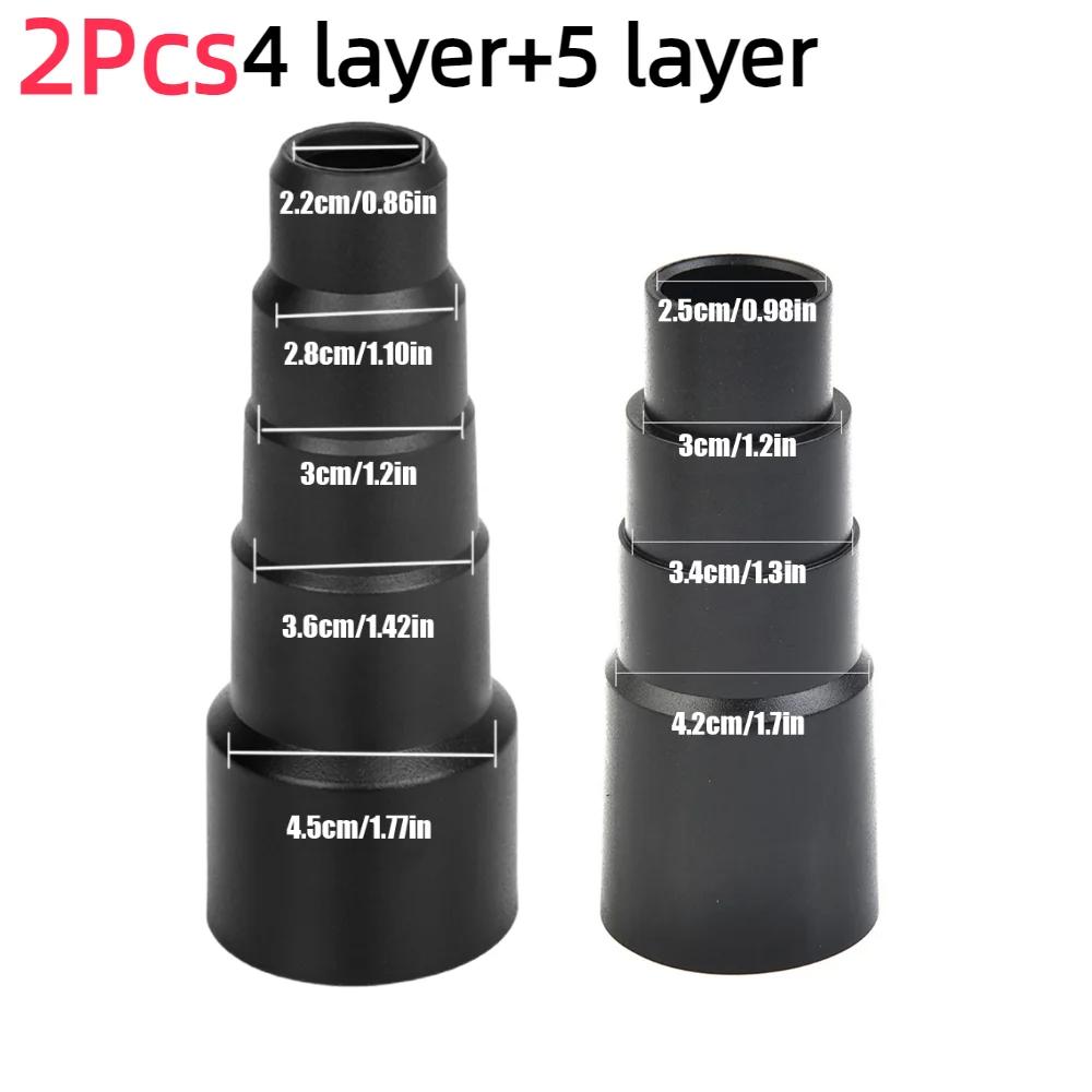 1-3Pcs 22mm 28mm 30mm 36mm 45mm Connector Universal Vacuum Cleaner Hose Adapter Dust Collector 4-layer/5-layer Connection
