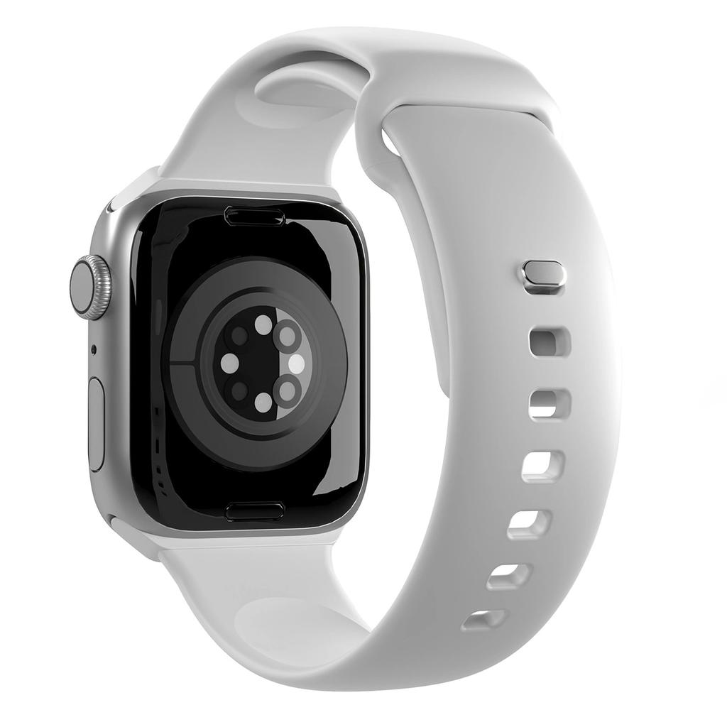 Pasek Silikonowy Puro Icon Do Apple Watch 38 / 40 / 41 Mm - Biały (2 Szt.)