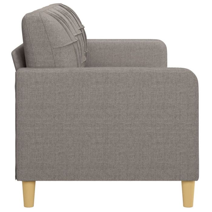 VidaXL Canapé à 3 places Taupe 180 cm Tissu, canapé, canapé de salon, canapé à trois places, canapé rembourré, sièges de 359106