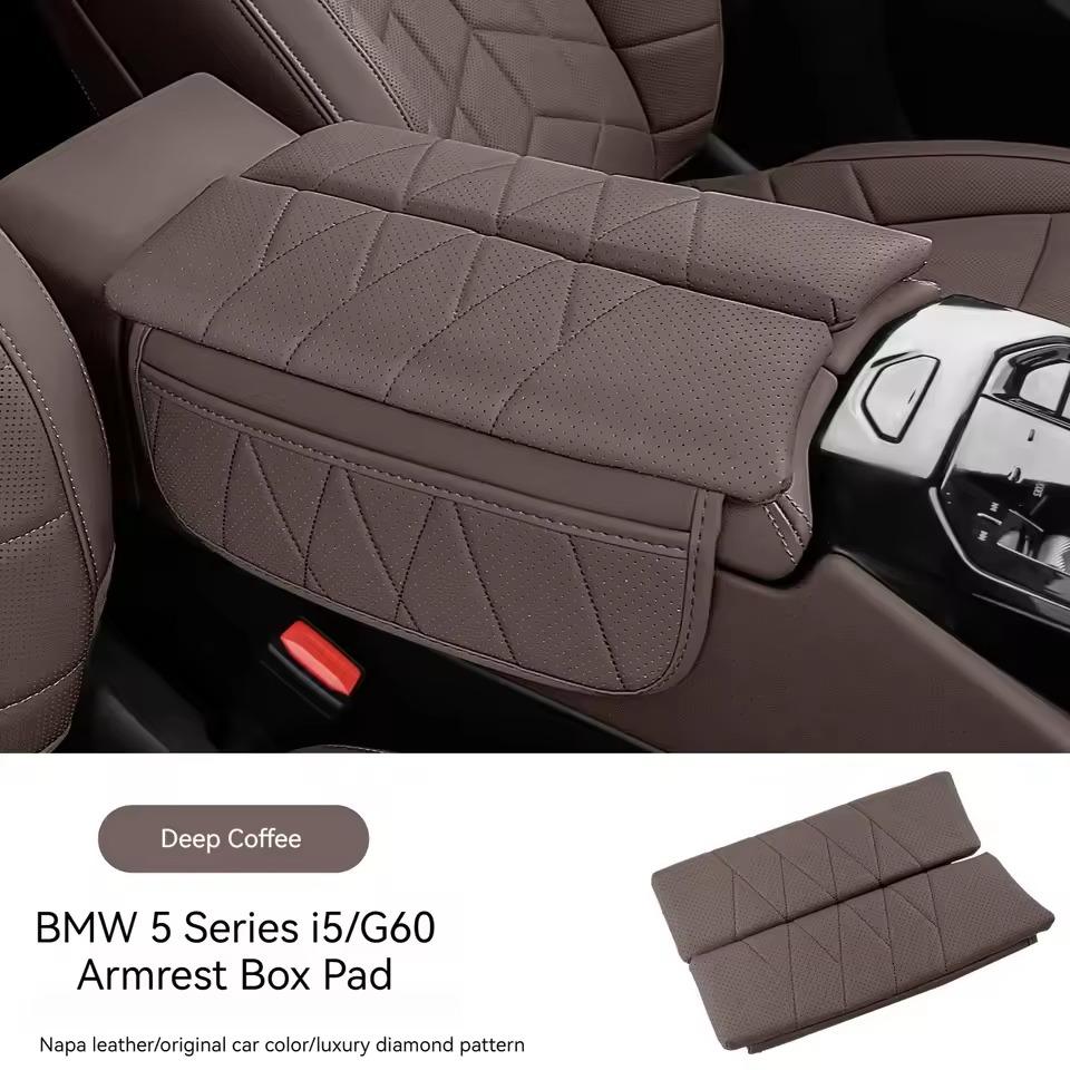 Suitable for BMW New 5 Series I5 G60  2025-2025 Armrest Pad I5 Central Heightening Protective Cover Car Interior Supplies