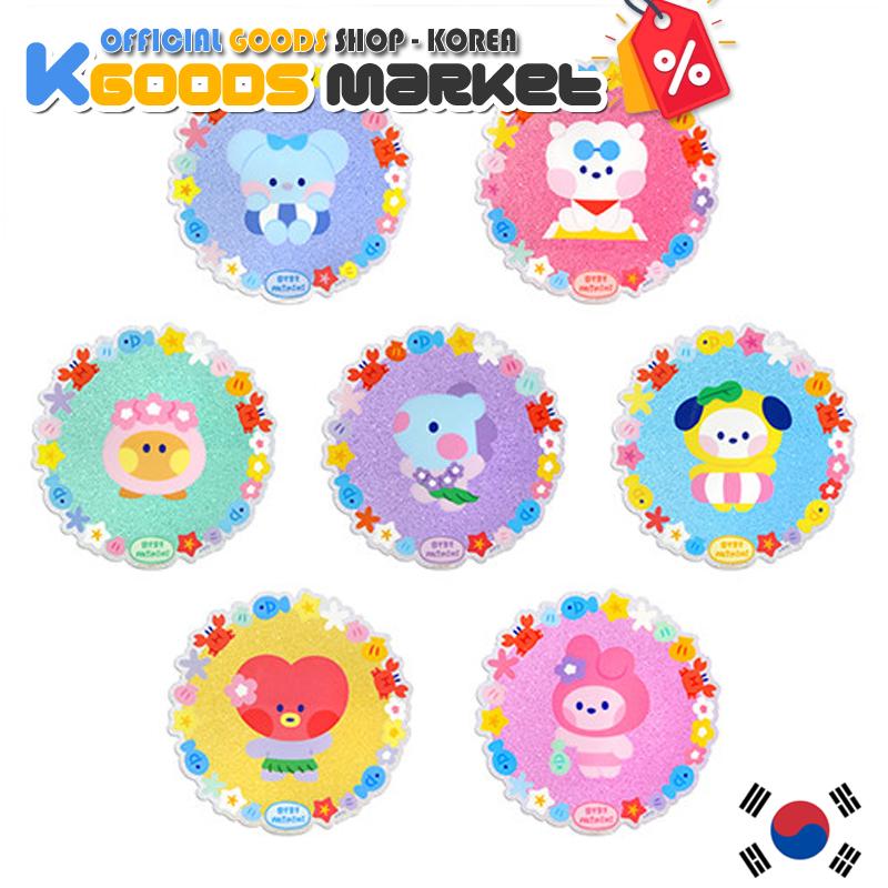 

BTS BT21 Summer sky Acrylic Coaster Monopoly Официальные товары