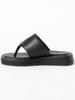 B:MING LIFE STORE by BEAMS Platform Thong Sandals (Sizes 22.5-24.5cm) Women's Black Size 23.5