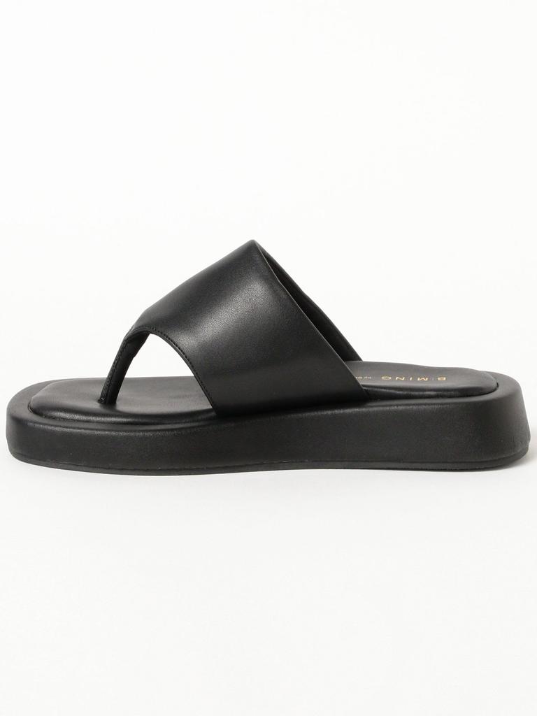 B:MING LIFE STORE by BEAMS Platform Thong Sandals (Sizes 22.5-24.5cm) Women's Black Size 23.5