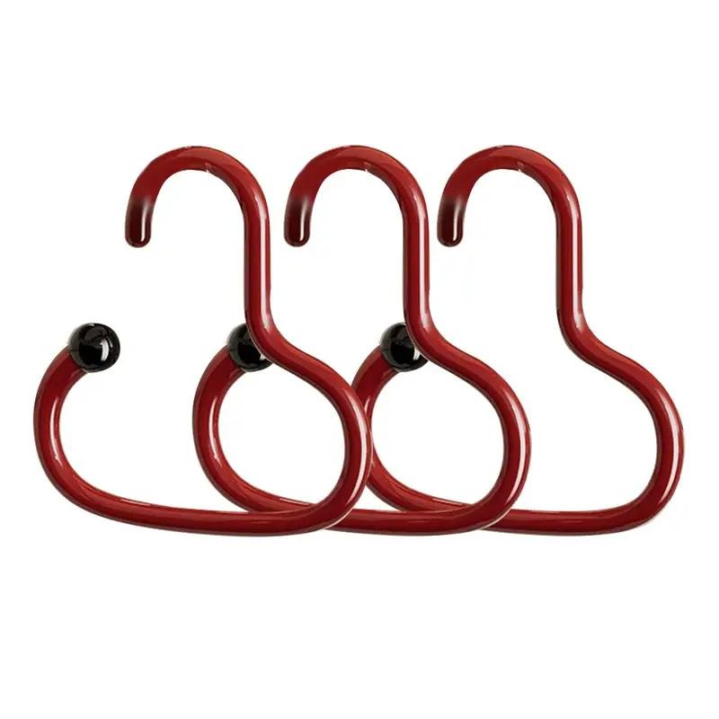 

3pcs Versatile Round Storage Hook for Hats Ties Scarves Bags Dopamine Plastic Multi-Purpose Storage Rack for Hats Scarves Belts