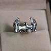 European and American Men's Trendy Metal Ring, Retro Style Cool and Handsome Design Totem Geometric Men's Ring