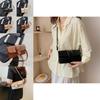 Chic Vintage Aesthetic Handbag For Women Elegant Solid Color Shoulder Bag