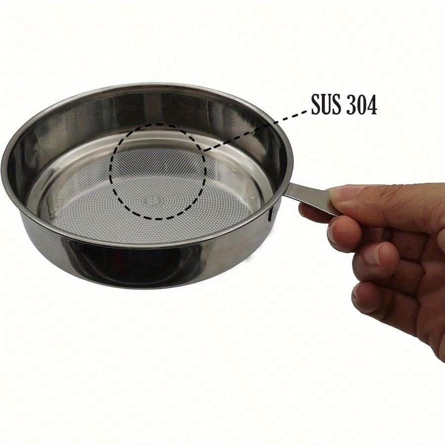 Bacon Grease Container With Strainer, 1.3L And 1.7L And 2.1L Grease Strainer And Container With Dust-Proof Lid, 304 Stainless Steel Oil Filter Storage