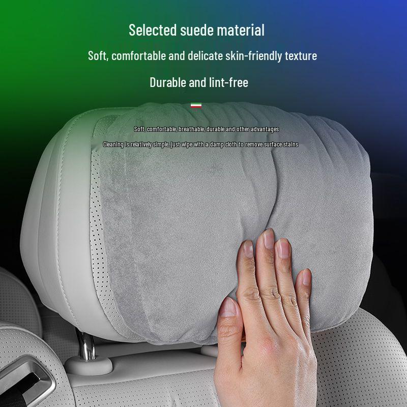 Voyah Dreamer Suede Fluweel Stoel Hoofdsteun: Comfortabel, Ademend en Originele Autokleur Matchend