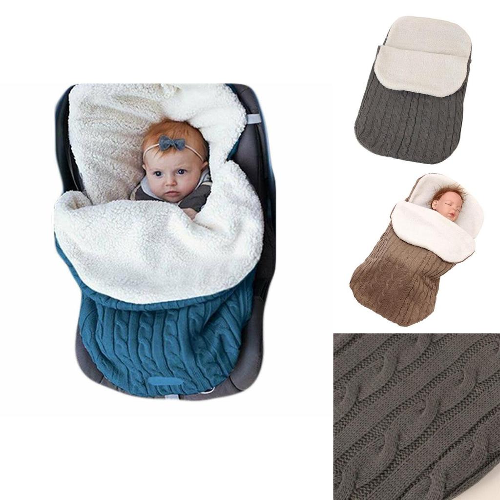 Premium Acrylic Baby Swaddle Blanket With Comfortable Fleece Lining
