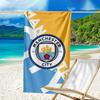 Serviette de Plage Imprimée City Football Club, Microfibre Super Douce, Cadeau Parfait Anniversaire, pour Piscine, Plage, Voyage, pour la famille et les amis