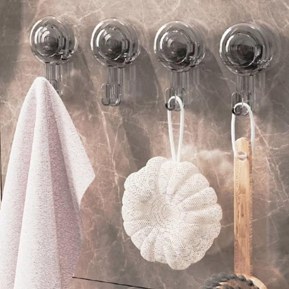 

Plastic Swivel Hook Without Drilling Towel Hanger NEW Wall Hook Home Storage Accessories прозорий/сірий