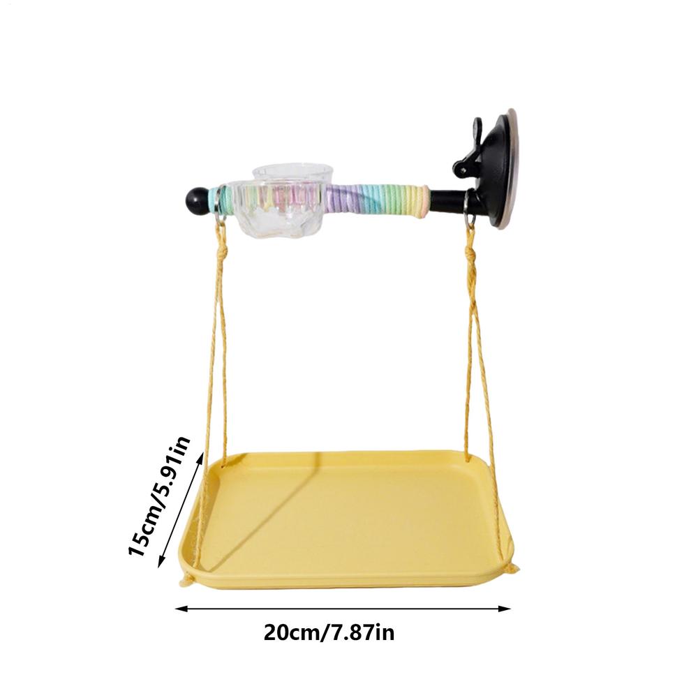 Window Perch for Birds Suction Cup Grinding Stick Window Bird Perch Toy for Parakeet Cockatiel Conure Parrot Lovebirds Car