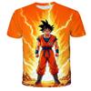 Summer Fashion Anime Dragon Ball Son Goku 3D Print Kids Casual T-Shirt Boys Girls