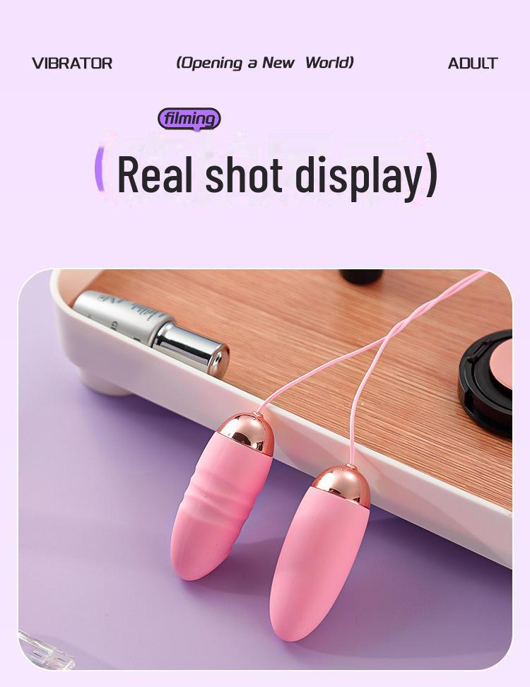 ROSELEX Silent Double Shock Vibrator - Insertable Adult Sex Toy & Masturbator