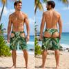 Men's Fake Underwear Beach Short 3D Print Beach Shorts Tropical Underwater Print Funny Summer Vacation Swim Trunks Board Shorts