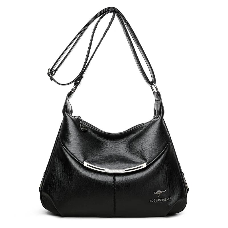 New Branded Hand Bags for Women High Quality Leather Shoulder Bag Double-deck Fashion Ladies The Tote Bag Designer Crossbody Bag