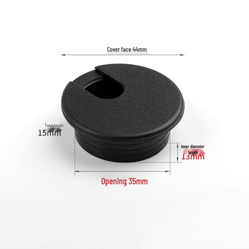 Round Desktop Cable Organizer & Decoration Ring – Cable Hole Cover & Wiring Outlet Seal