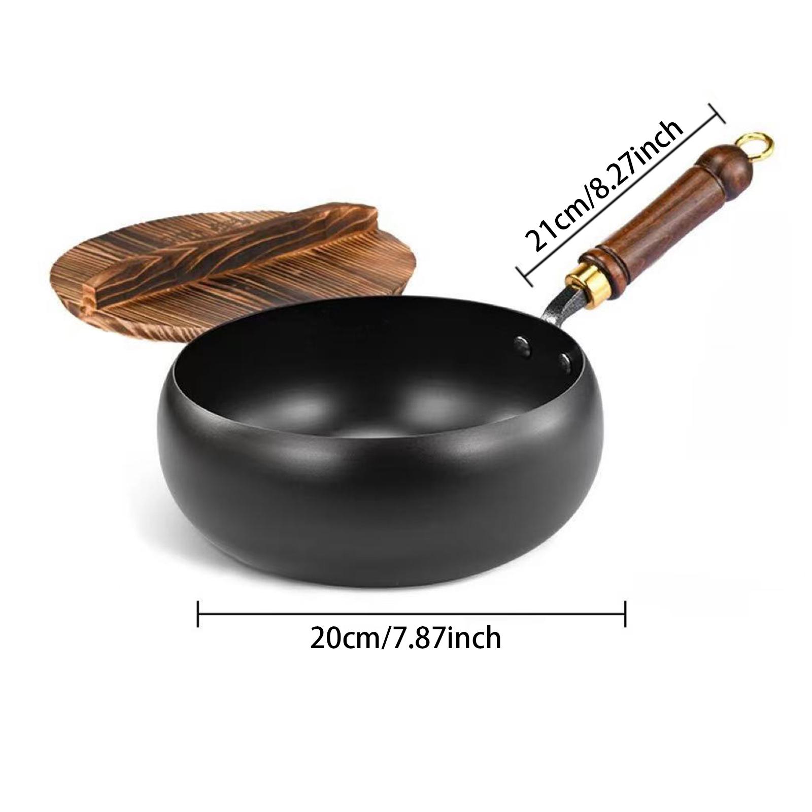 

Сковорода Wok с антипригарным покрытием и крючком для подвешивания, китайская железная сковорода Wok для ресторана, кухни, отеля, кемпинга, общего назначения