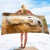 Wildlife Animals Beach Towel,Oversized Microfiber Pool Shower Bath Swimming Towel,Soft Thin Quick Dry Sand Free Towel Gift Decor