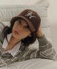 Teulaepighamoni Wool Blend Th Applique Logo Deep-Fit Ballcap_Brown